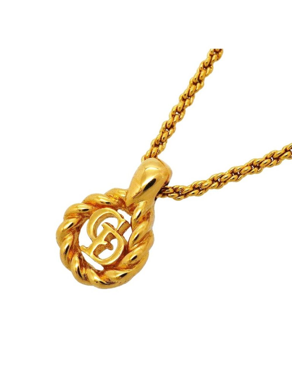 Dior Necklace CD Logo Gold Plated